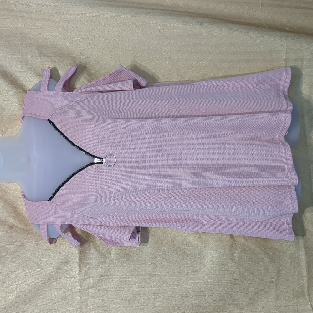 Dusty Rose cold shoulder top